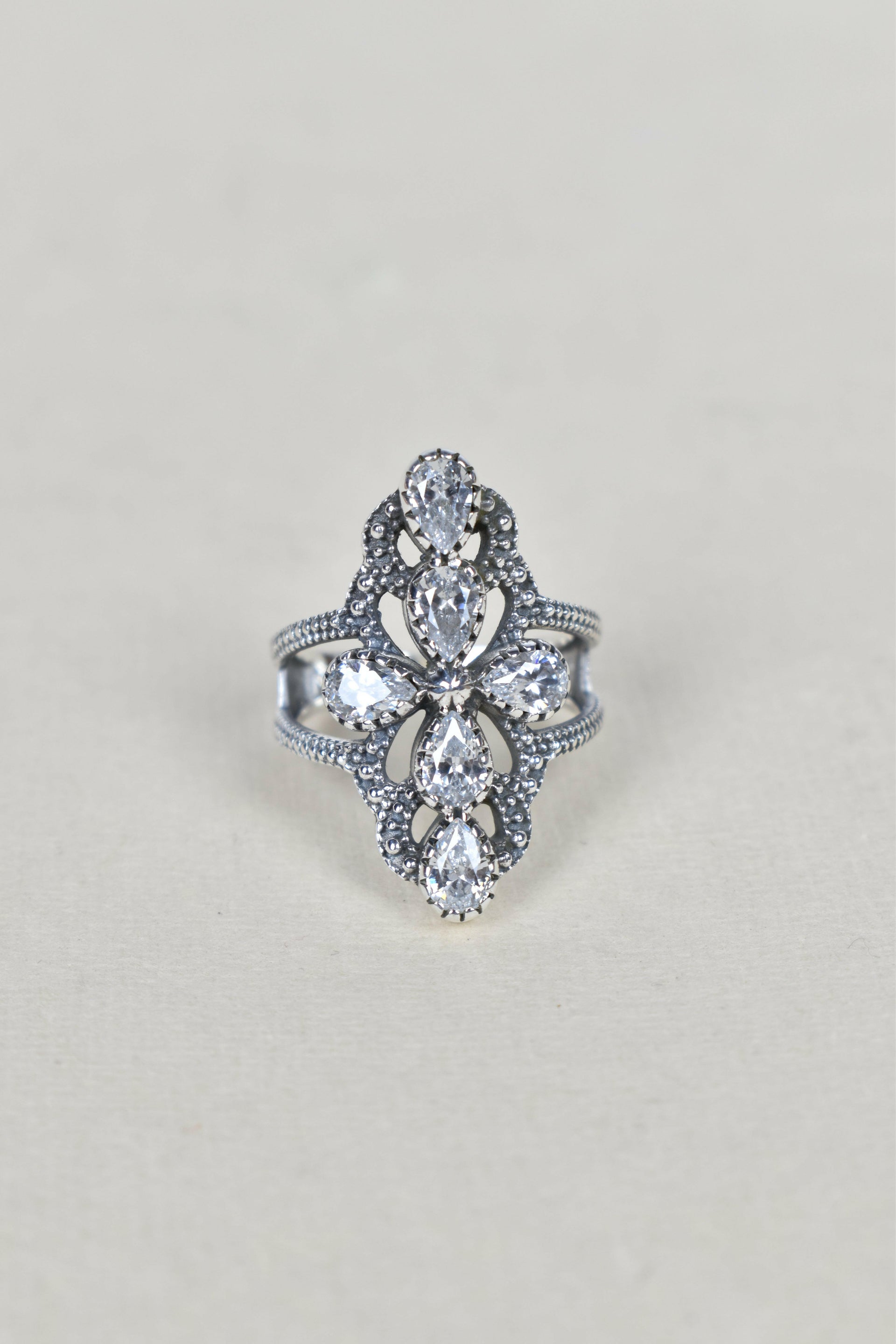 Victoria Sterling Silver Stone Crawler Ring-Crawler Rings-Krush Kandy, Women's Online Fashion Boutique Located in Phoenix, Arizona (Scottsdale Area)