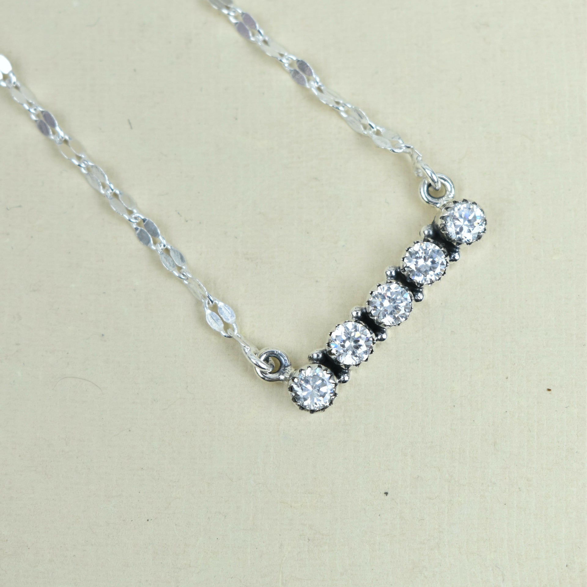 Radiant Quintessence Sterling Silver Necklace-Chain Necklaces-Krush Kandy, Women's Online Fashion Boutique Located in Phoenix, Arizona (Scottsdale Area)