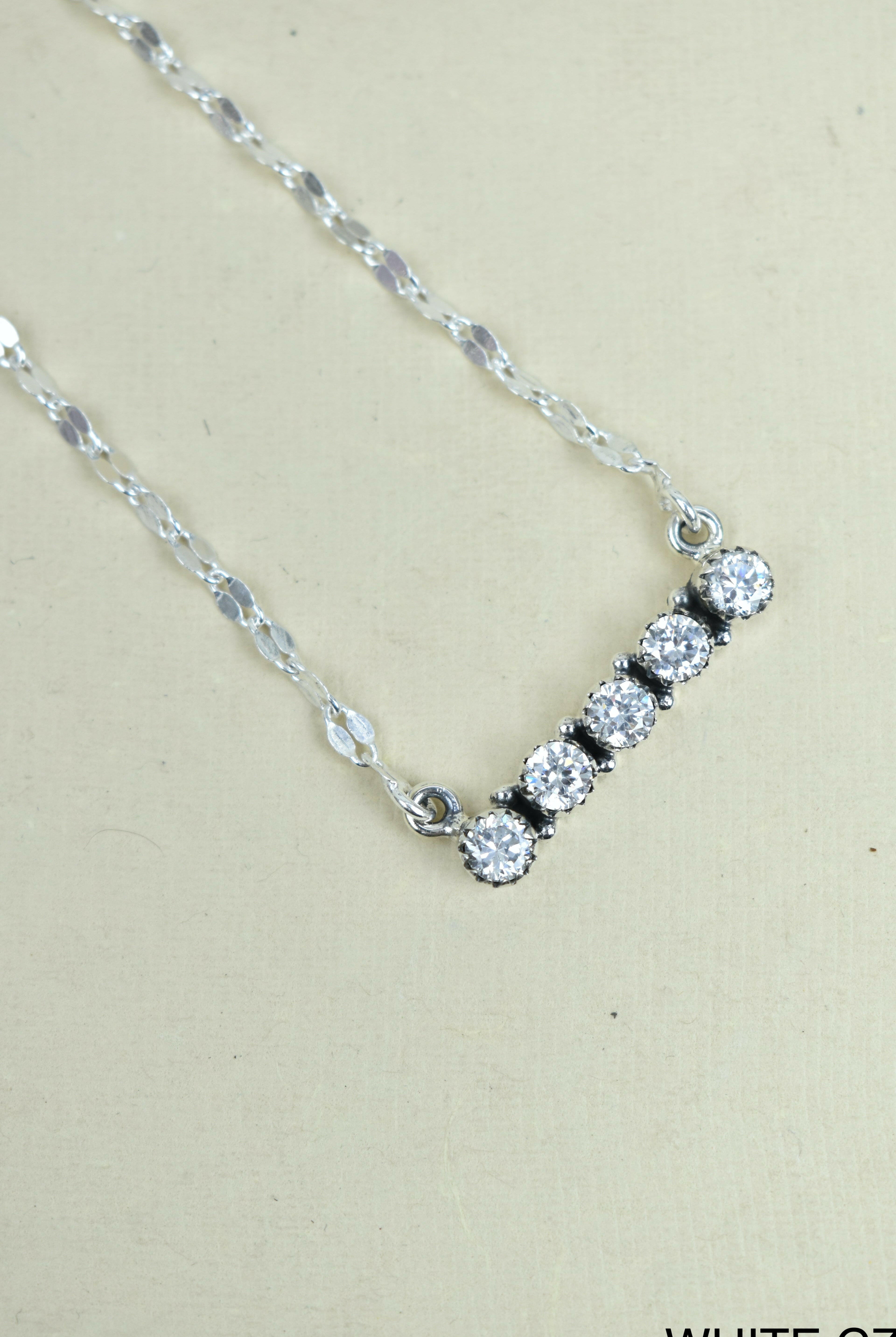 Radiant Quintessence Sterling Silver Necklace-Chain Necklaces-Krush Kandy, Women's Online Fashion Boutique Located in Phoenix, Arizona (Scottsdale Area)