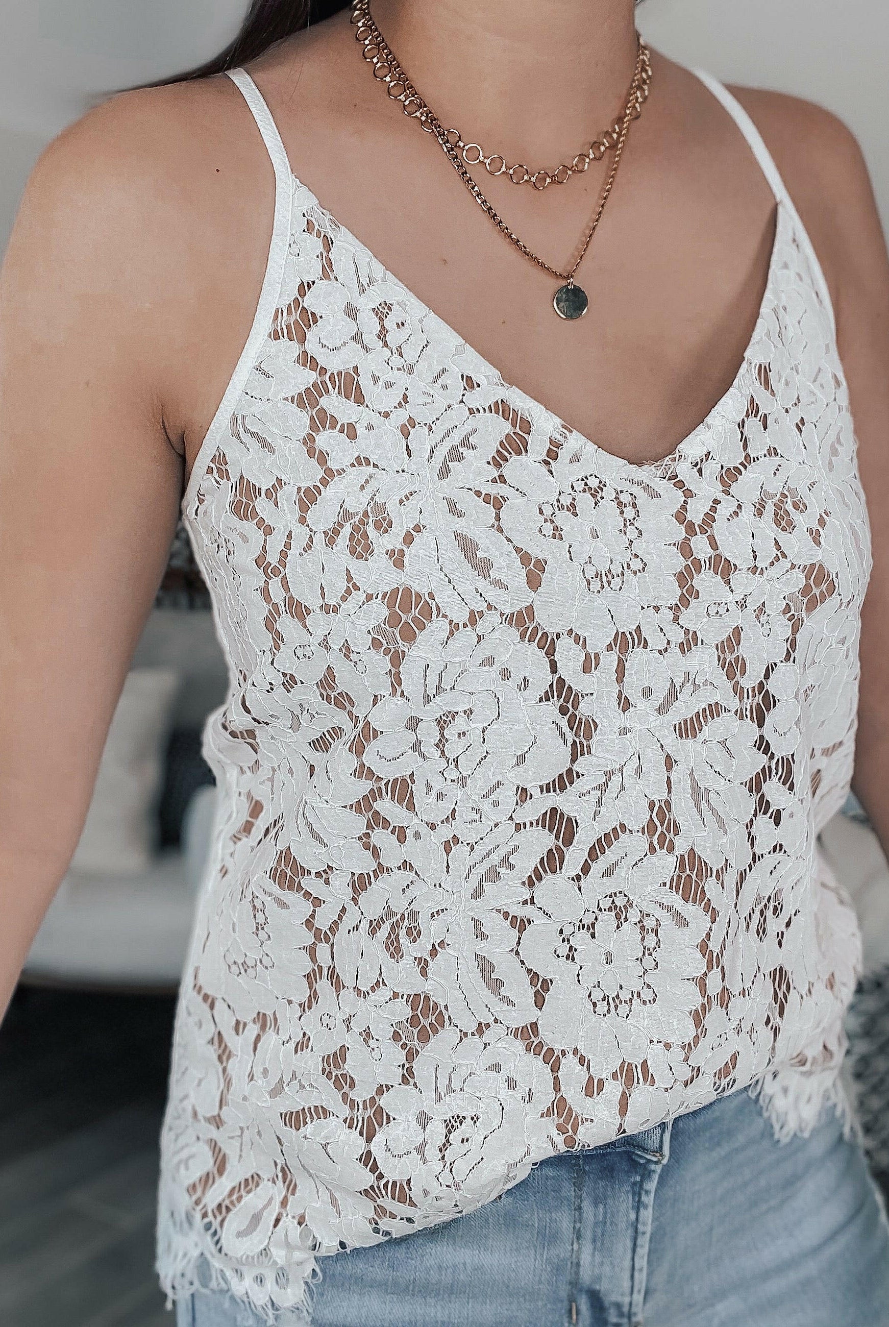 (S-3X, 3 colors) Elegant Lace Tank Tops-Tanks-Krush Kandy, Women's Online Fashion Boutique Located in Phoenix, Arizona (Scottsdale Area)