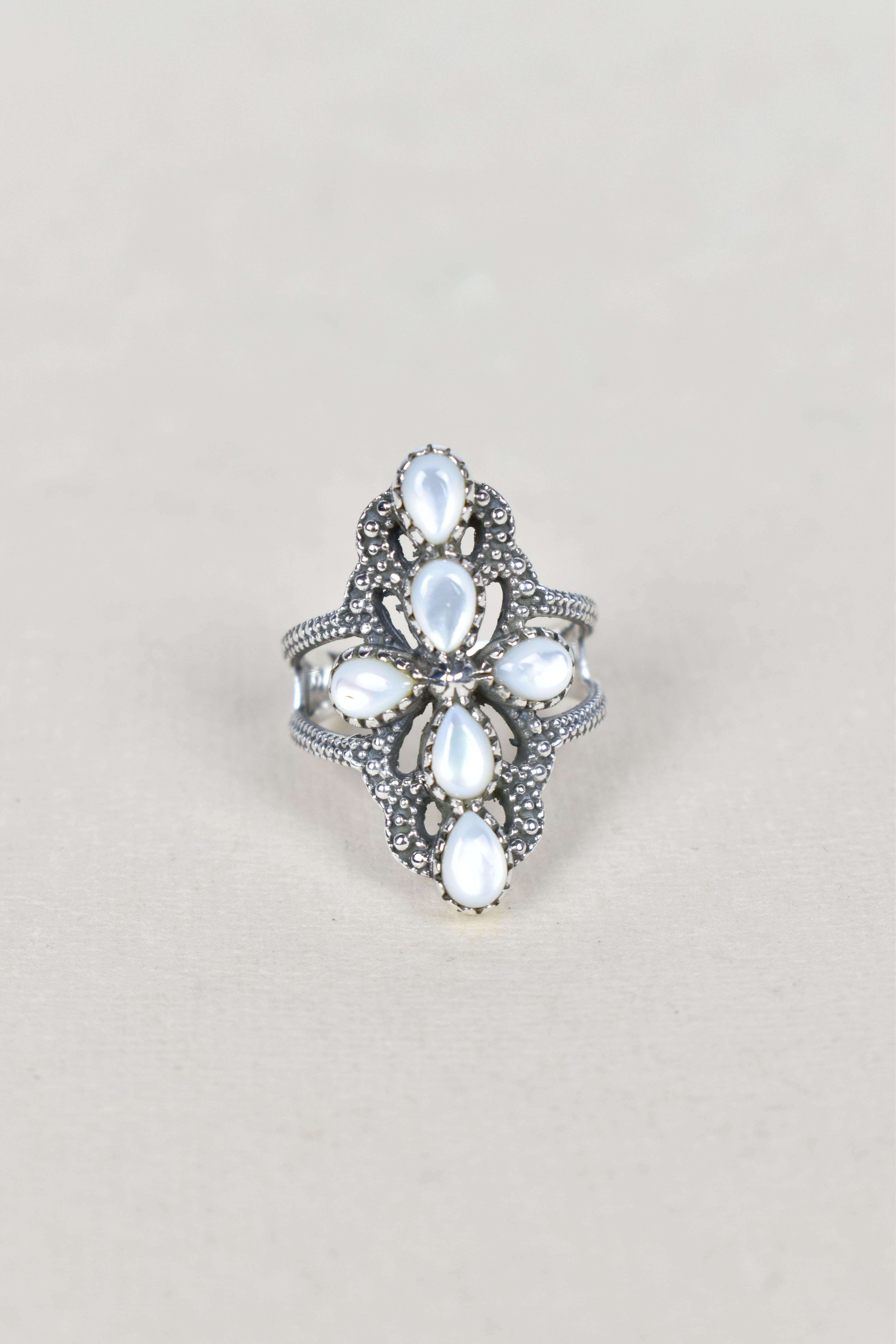 Victoria Sterling Silver Stone Crawler Ring-Crawler Rings-Krush Kandy, Women's Online Fashion Boutique Located in Phoenix, Arizona (Scottsdale Area)