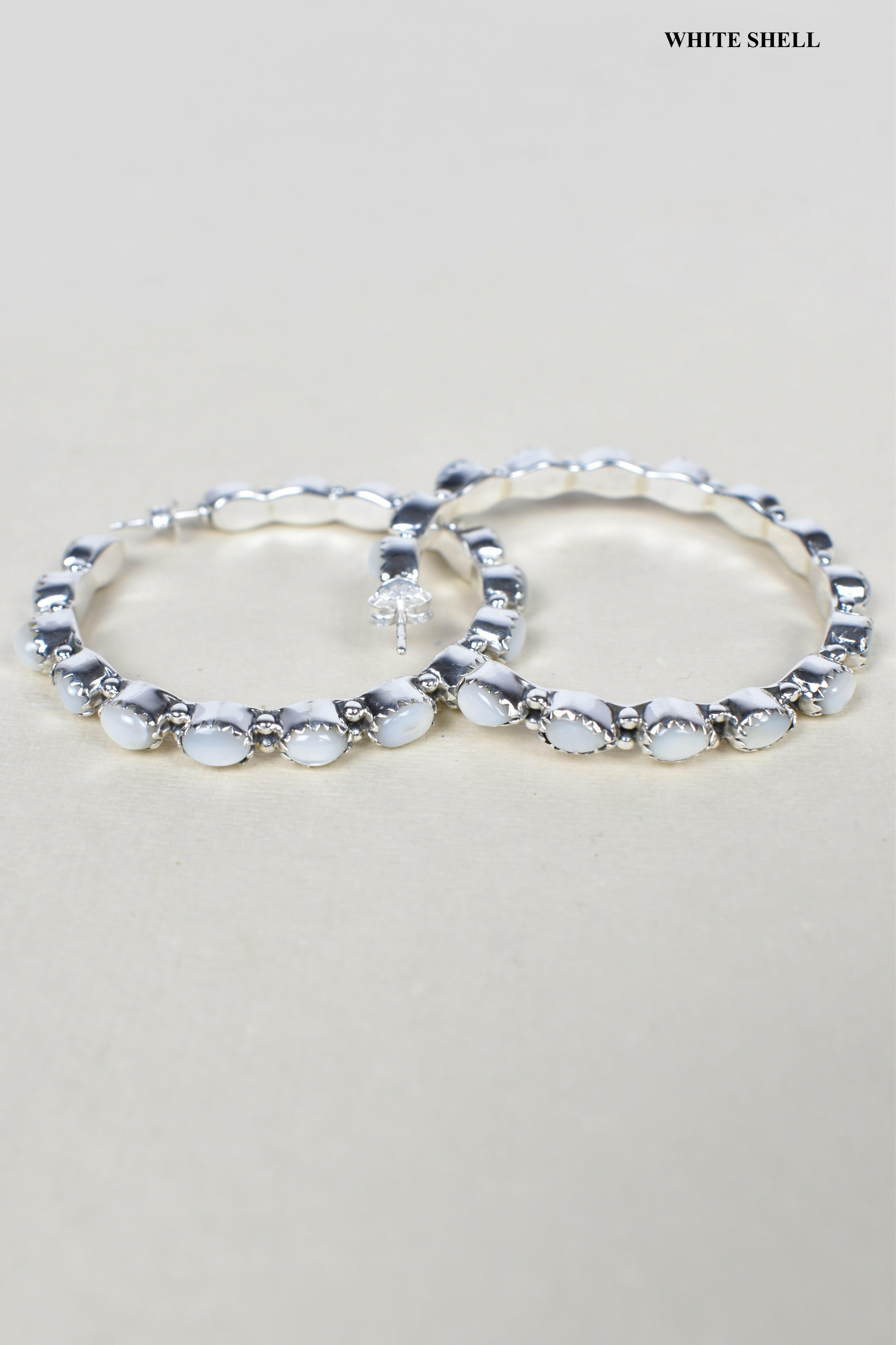 Tiffany Sterling Silver Hoop Earrings | PREORDER NOW OPEN-Hoop Earrings-Krush Kandy, Women's Online Fashion Boutique Located in Phoenix, Arizona (Scottsdale Area)