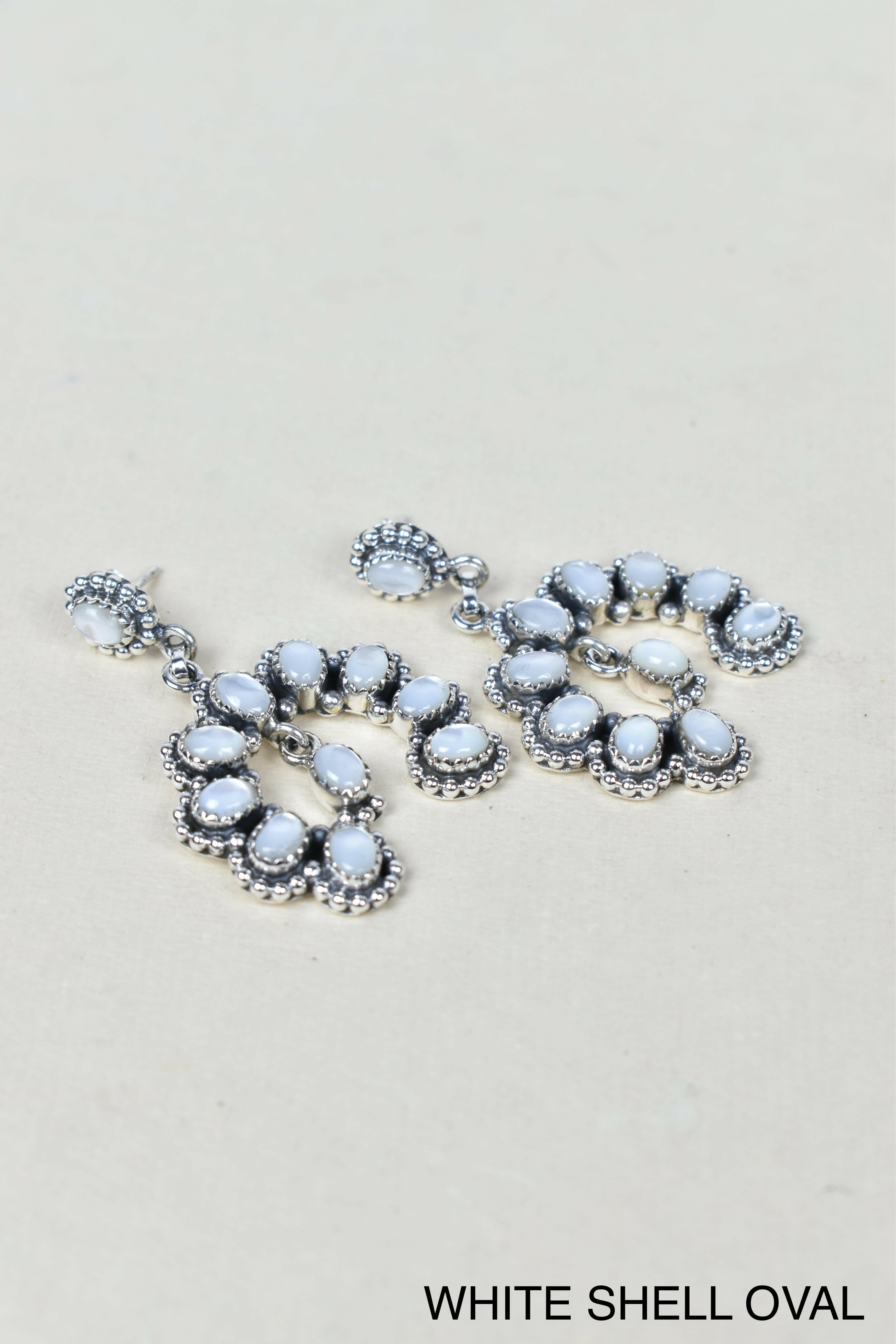 Double Luck Sterling Silver Earrings-Drop Earrings-Krush Kandy, Women's Online Fashion Boutique Located in Phoenix, Arizona (Scottsdale Area)