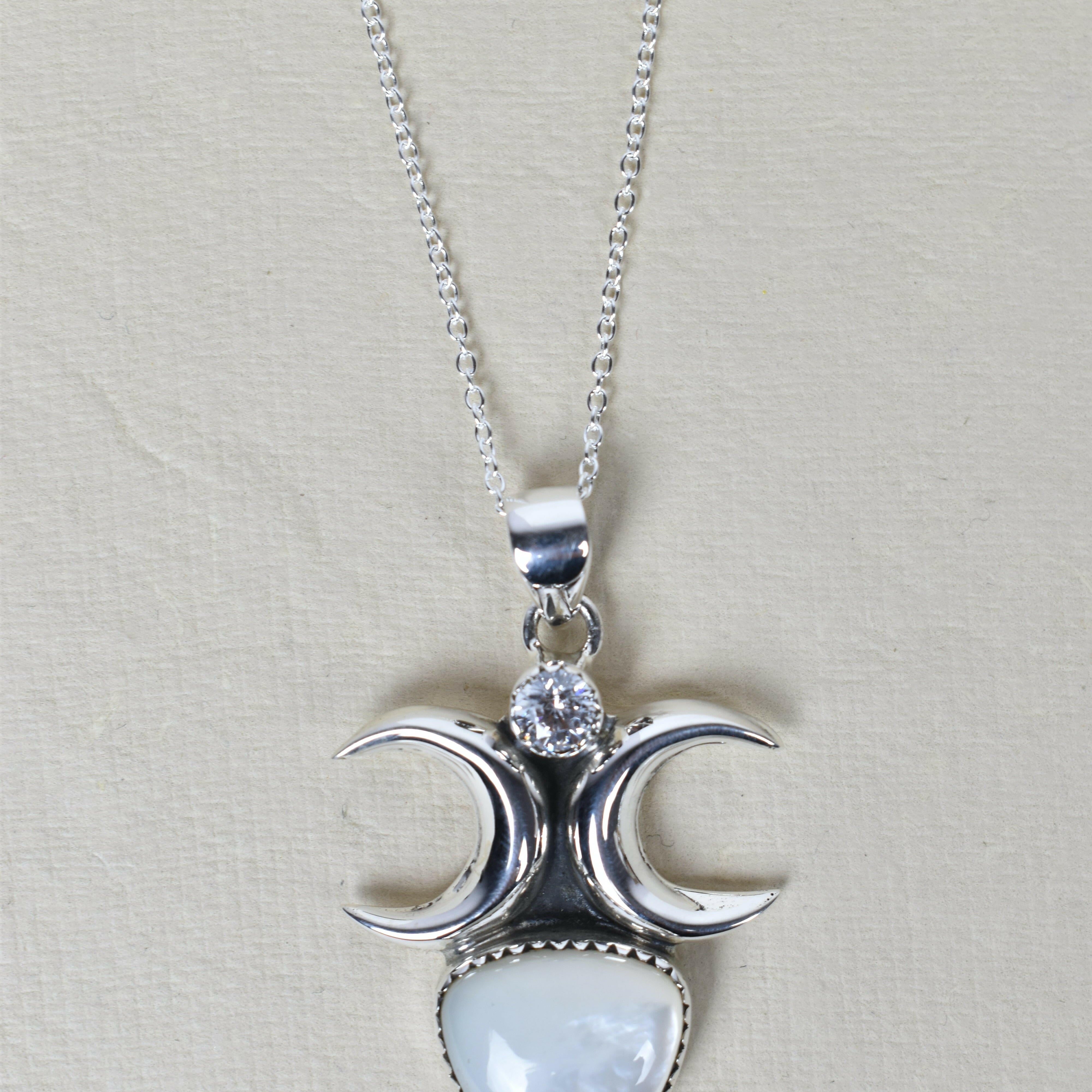 Dual Crescent Moon Celestial Necklace-Chain Necklaces-Krush Kandy, Women's Online Fashion Boutique Located in Phoenix, Arizona (Scottsdale Area)