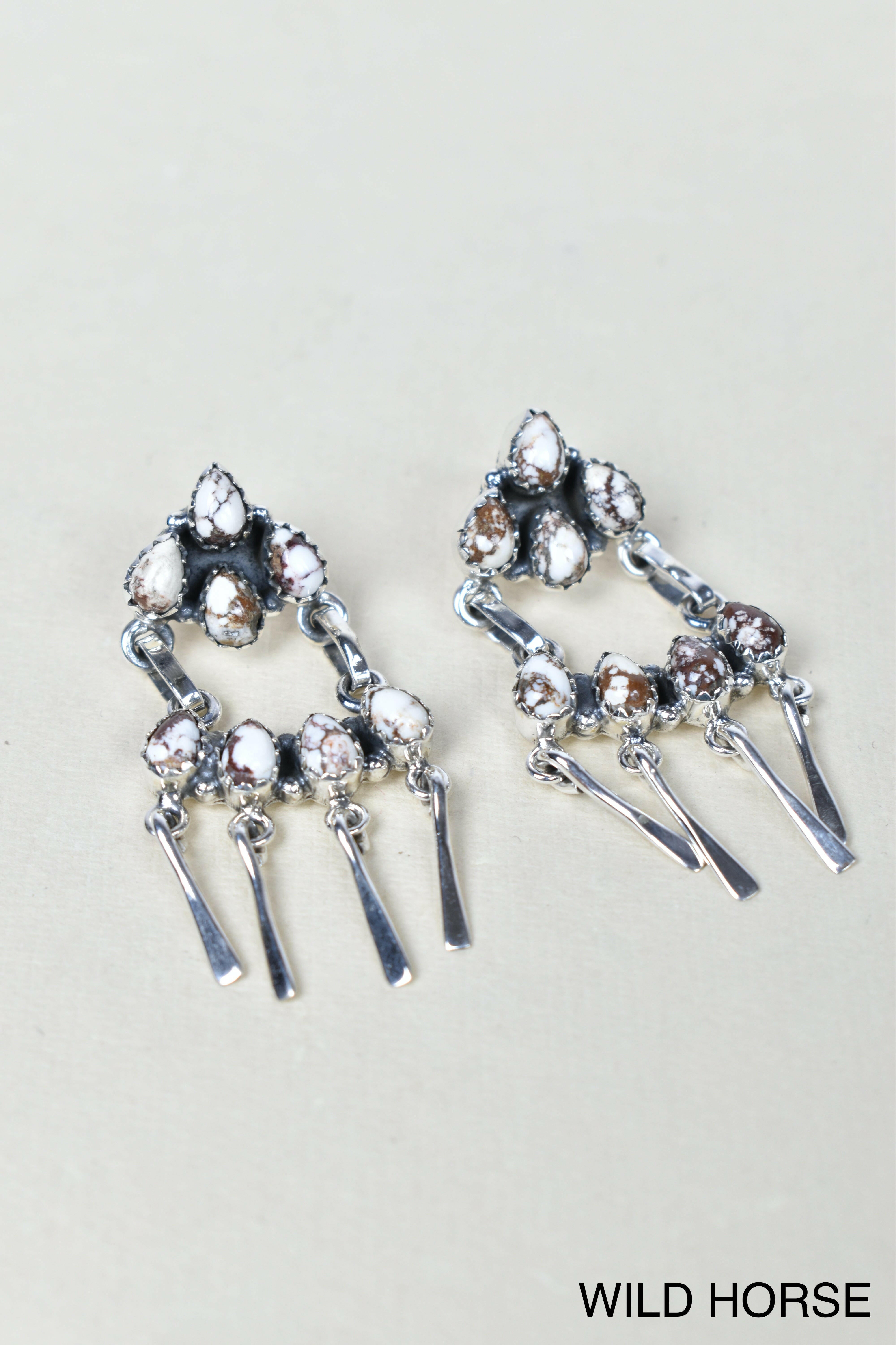 Tickle Me Pretty Sterling Silver Earrings-Drop Earrings-Krush Kandy, Women's Online Fashion Boutique Located in Phoenix, Arizona (Scottsdale Area)