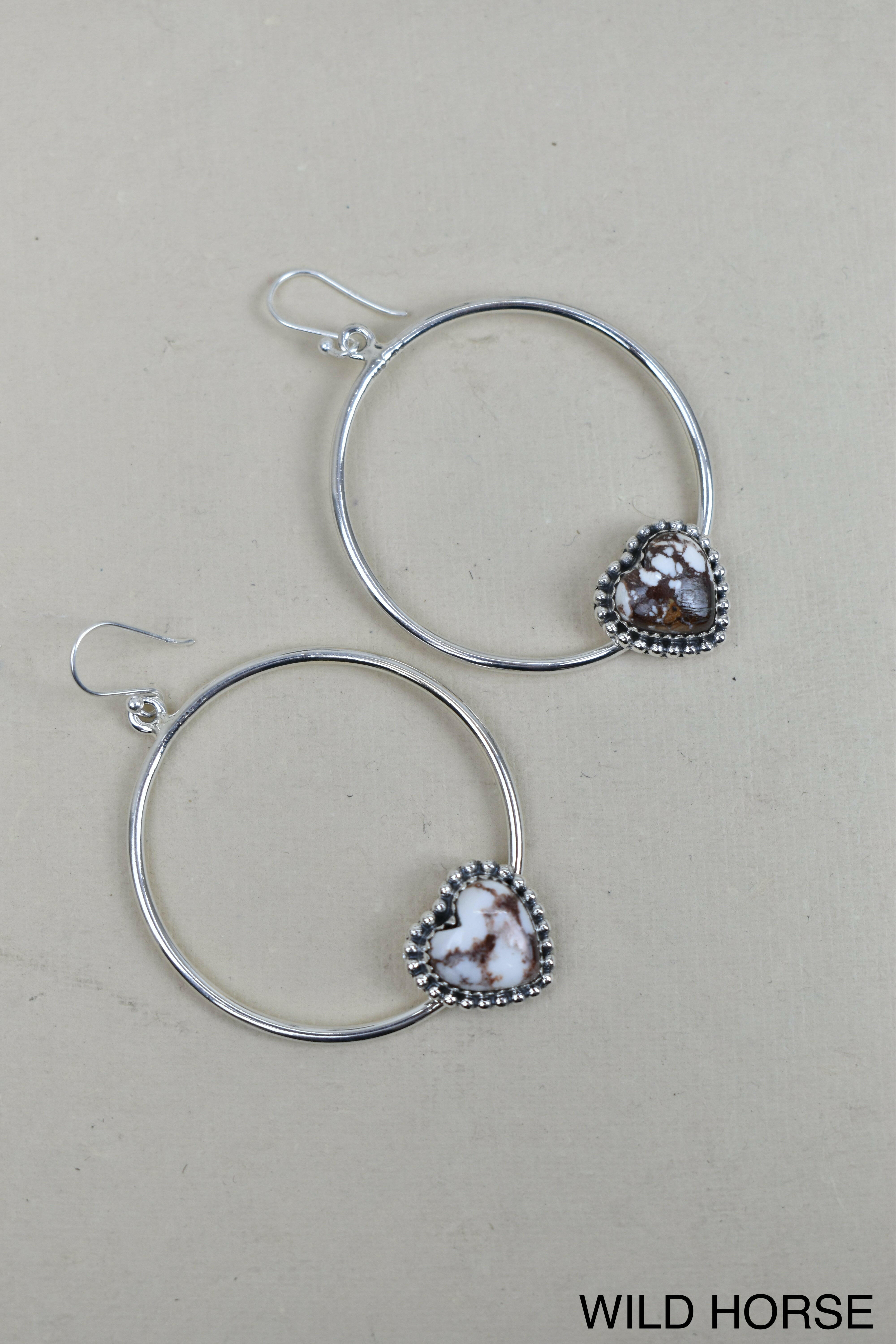 Heartfelt Hoop Earrings-Hoop Earrings-Krush Kandy, Women's Online Fashion Boutique Located in Phoenix, Arizona (Scottsdale Area)