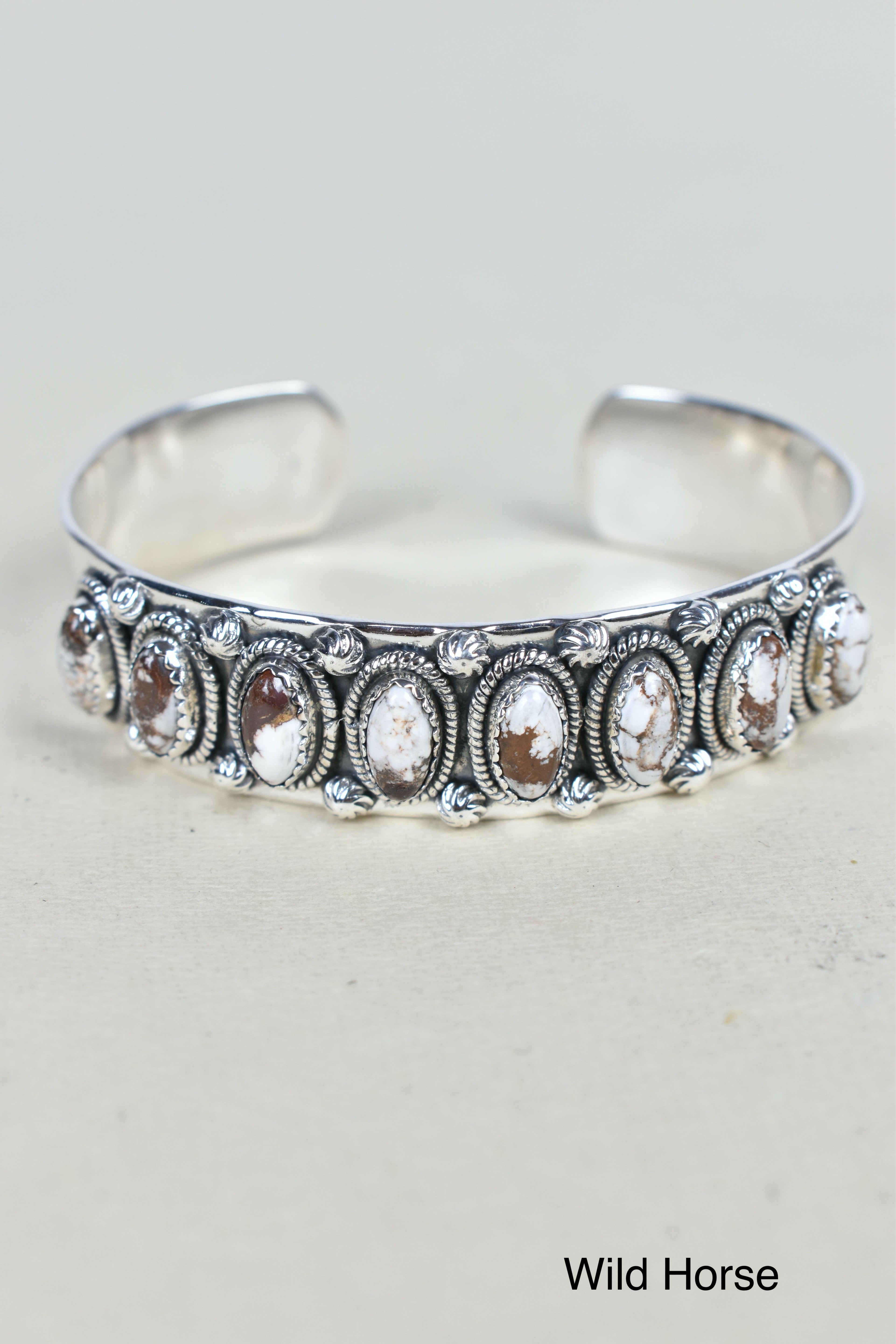 Octet Gem Sterling Silver Cuff-Cuffs-Krush Kandy, Women's Online Fashion Boutique Located in Phoenix, Arizona (Scottsdale Area)