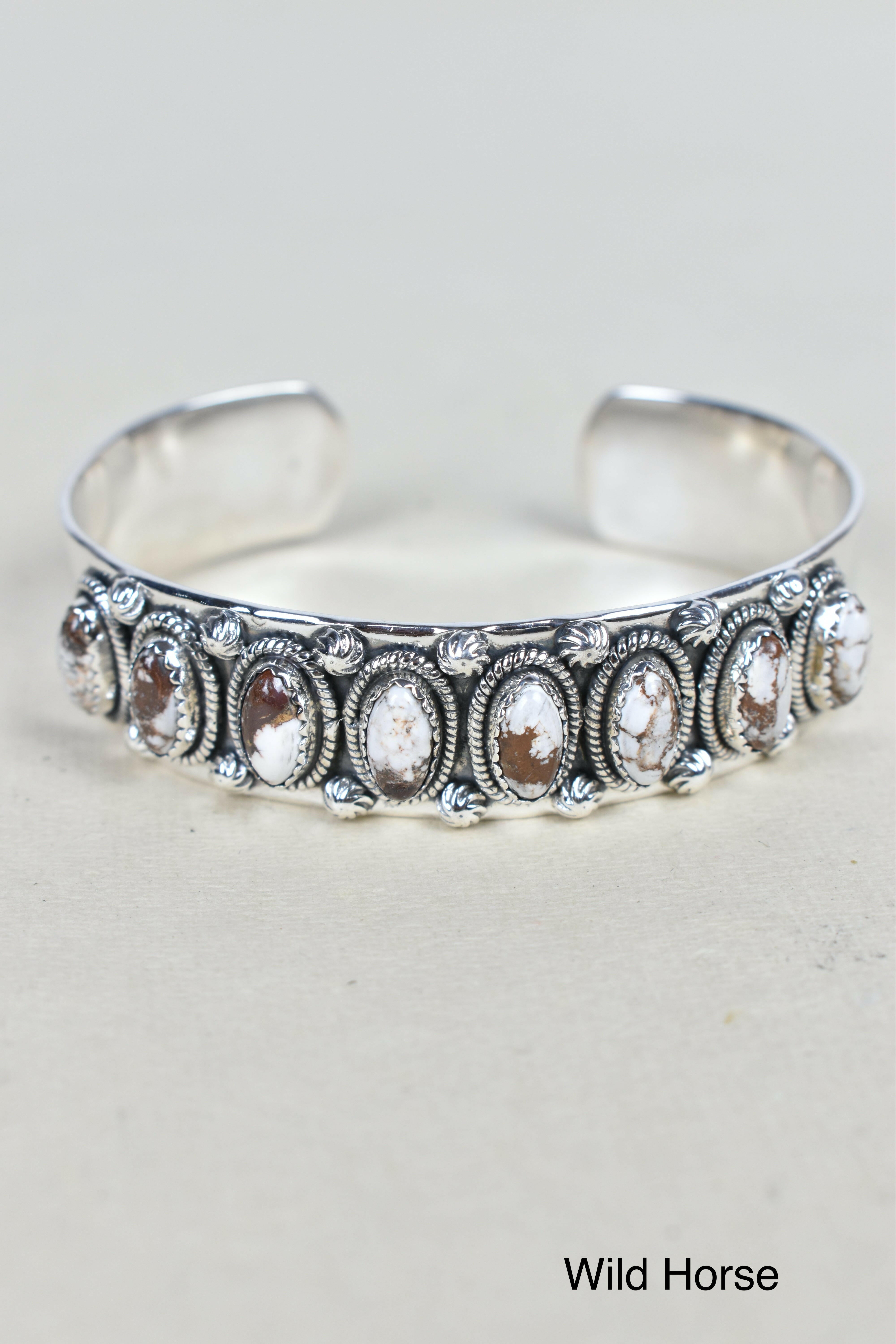 Octet Gem Sterling Silver Cuff-Cuffs-Krush Kandy, Women's Online Fashion Boutique Located in Phoenix, Arizona (Scottsdale Area)