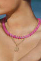 Pink Dreams Minimalist Beaded Necklace-Necklaces-Krush Kandy, Women's Online Fashion Boutique Located in Phoenix, Arizona (Scottsdale Area)