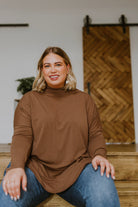 Comfort First Cowl Neck Hi-Low Long Sleeve-Long Sleeve Tops-Krush Kandy, Women's Online Fashion Boutique Located in Phoenix, Arizona (Scottsdale Area)