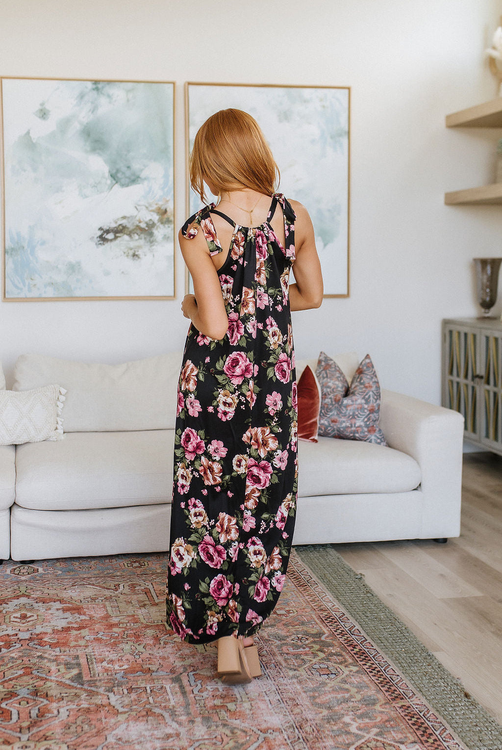 Fortuitous in Floral Maxi Dress-Dresses-Krush Kandy, Women's Online Fashion Boutique Located in Phoenix, Arizona (Scottsdale Area)