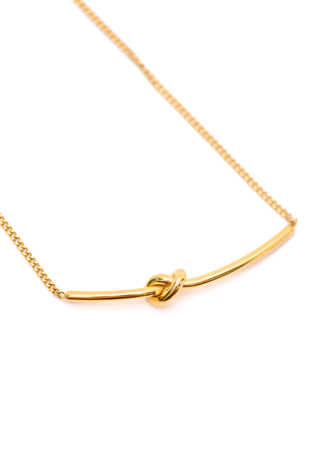 Love Knot Bar Necklace-Necklaces-Krush Kandy, Women's Online Fashion Boutique Located in Phoenix, Arizona (Scottsdale Area)