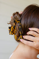 Rectangle Claw Clip in Tortoise-Hair Accessories-Krush Kandy, Women's Online Fashion Boutique Located in Phoenix, Arizona (Scottsdale Area)