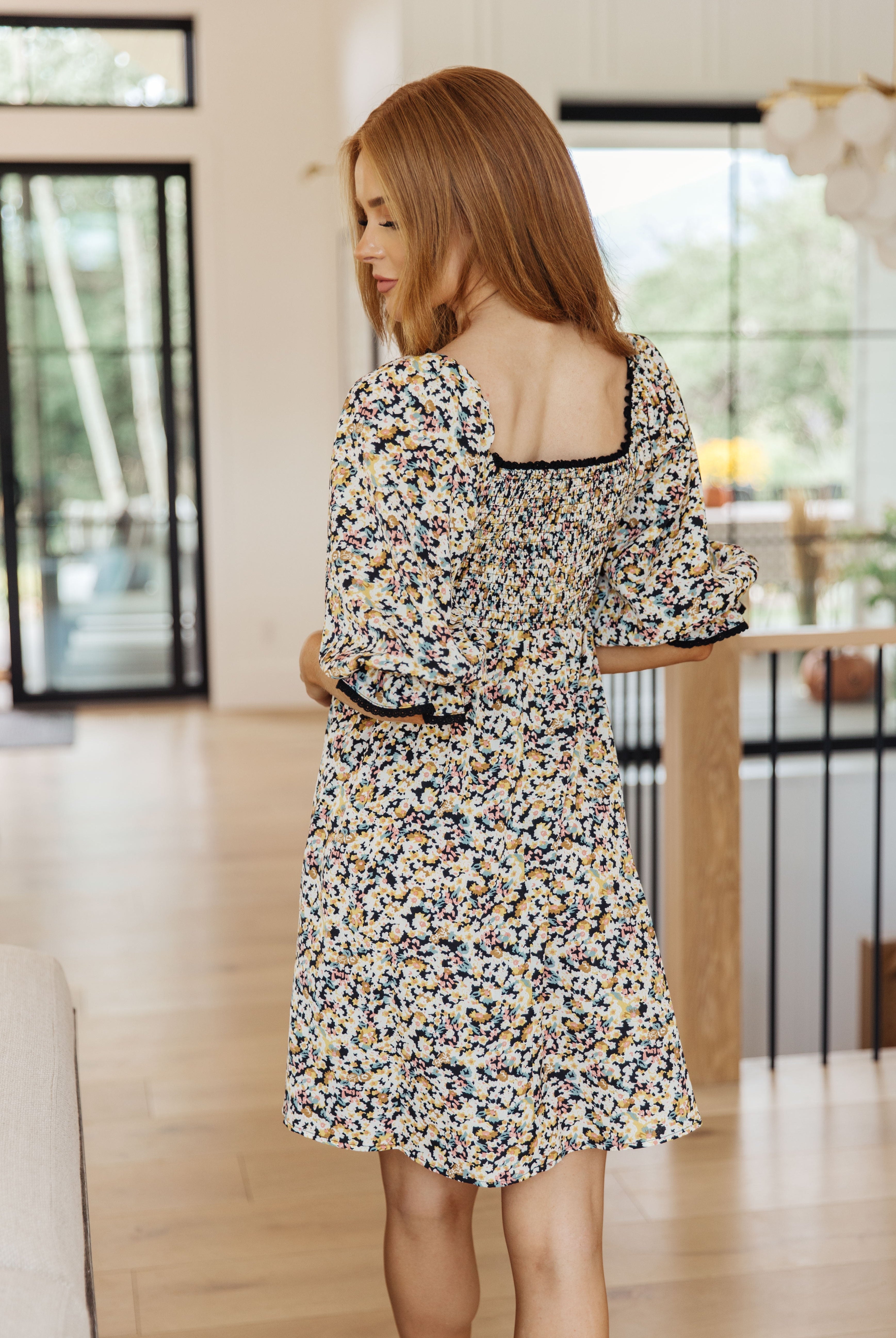 Sweet Solitude Floral Babydoll Dress-Dresses-Krush Kandy, Women's Online Fashion Boutique Located in Phoenix, Arizona (Scottsdale Area)