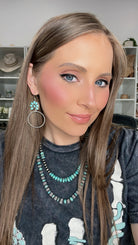 Kristyns Blossom Hoop Earrings | 7 Stone Options! PREORDER-Earrings-Krush Kandy, Women's Online Fashion Boutique Located in Phoenix, Arizona (Scottsdale Area)