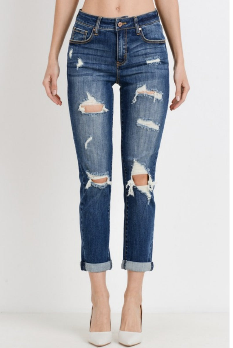 Heartbreaker BOYFRIEND Jeans | PLUS/REG-Jeans-Krush Kandy, Women's Online Fashion Boutique Located in Phoenix, Arizona (Scottsdale Area)