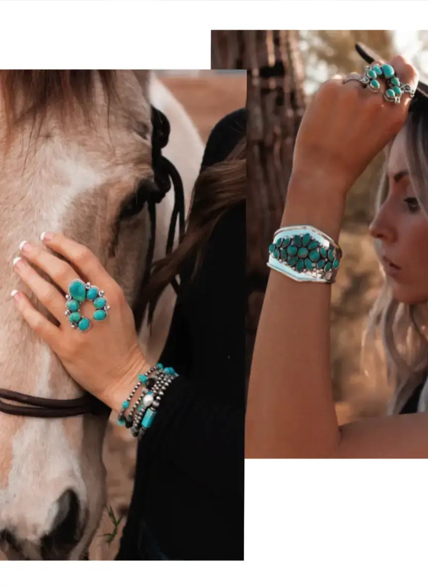 Gemstone Dreams: Turquoise & Statement Rings to Stack, Style & Shine