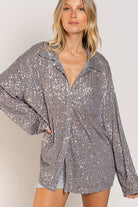 POL Sequin Relaxed Top | 5 Colors-Long Sleeve Tops-Krush Kandy, Women's Online Fashion Boutique Located in Phoenix, Arizona (Scottsdale Area)