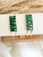 Irish Green Dahlia Adjustable Cuff Bangles sno 24-Bracelets-Krush Kandy, Women's Online Fashion Boutique Located in Phoenix, Arizona (Scottsdale Area)