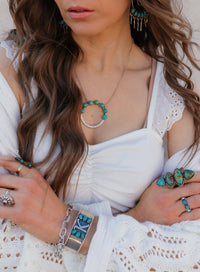 All Around You Stamped Krush Cluster Necklace