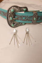 Teardrop Treasure Fringe Earrings-Drop Earrings-Krush Kandy, Women's Online Fashion Boutique Located in Phoenix, Arizona (Scottsdale Area)