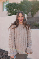 Comfort Krush Oversized Knit Sweater-Sweaters-Krush Kandy, Women's Online Fashion Boutique Located in Phoenix, Arizona (Scottsdale Area)