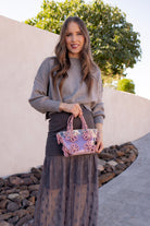 Mariposa Crystal Floral Evening Bag-Purses & Bags-Krush Kandy, Women's Online Fashion Boutique Located in Phoenix, Arizona (Scottsdale Area)