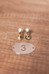 White Shell & Stone Stud Earrings-Stud Earrings-Krush Kandy, Women's Online Fashion Boutique Located in Phoenix, Arizona (Scottsdale Area)