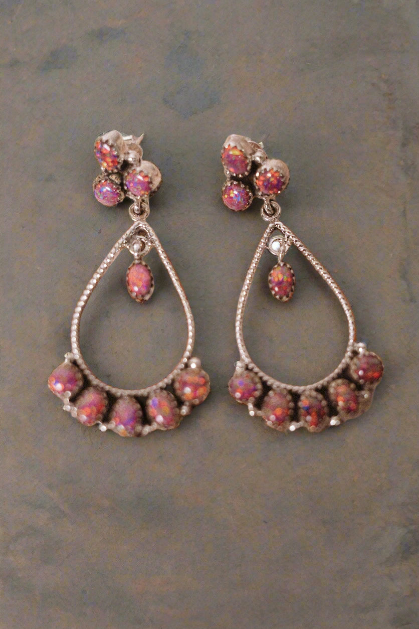 Brielle's Stone Drop Earrings-Drop Earrings-Krush Kandy, Women's Online Fashion Boutique Located in Phoenix, Arizona (Scottsdale Area)