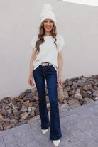 Deep River Slim Flare Kancan Jeans-Jeans-Krush Kandy, Women's Online Fashion Boutique Located in Phoenix, Arizona (Scottsdale Area)