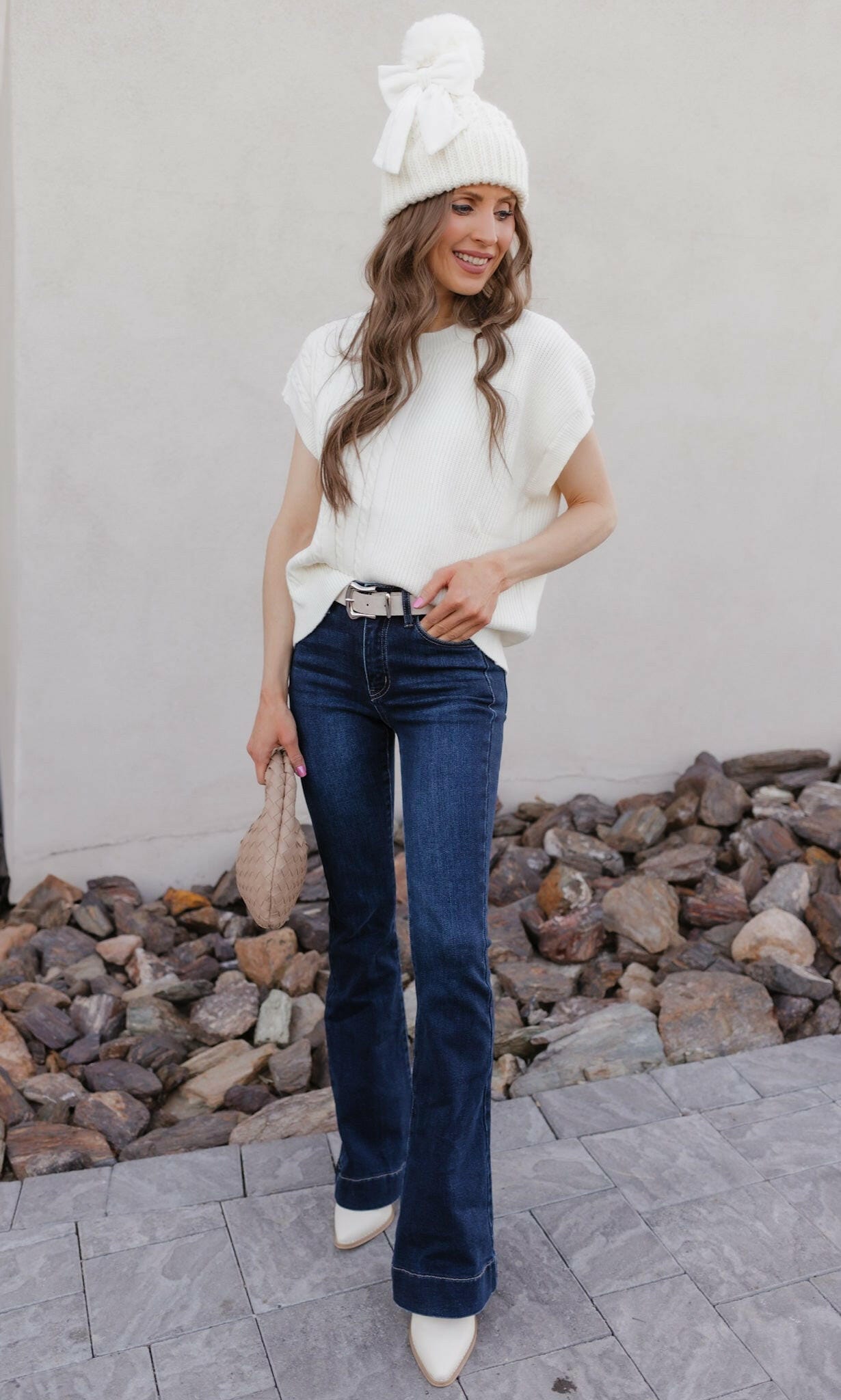 Winterberry Cable-Knit Sweater-Tops-Krush Kandy, Women's Online Fashion Boutique Located in Phoenix, Arizona (Scottsdale Area)