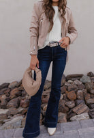 Take Me Shopping Suede Moto Jacket-Jackets-Krush Kandy, Women's Online Fashion Boutique Located in Phoenix, Arizona (Scottsdale Area)