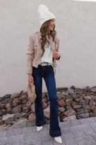 Take Me Shopping Suede Moto Jacket-Jackets-Krush Kandy, Women's Online Fashion Boutique Located in Phoenix, Arizona (Scottsdale Area)