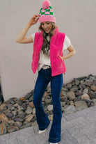 The Ridge Zip-Up Padded Corduroy Puffer Vest-Vests-Krush Kandy, Women's Online Fashion Boutique Located in Phoenix, Arizona (Scottsdale Area)