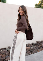 Mineral Washed Leopard Print Pocket Side Trim Pants-Pants-Krush Kandy, Women's Online Fashion Boutique Located in Phoenix, Arizona (Scottsdale Area)