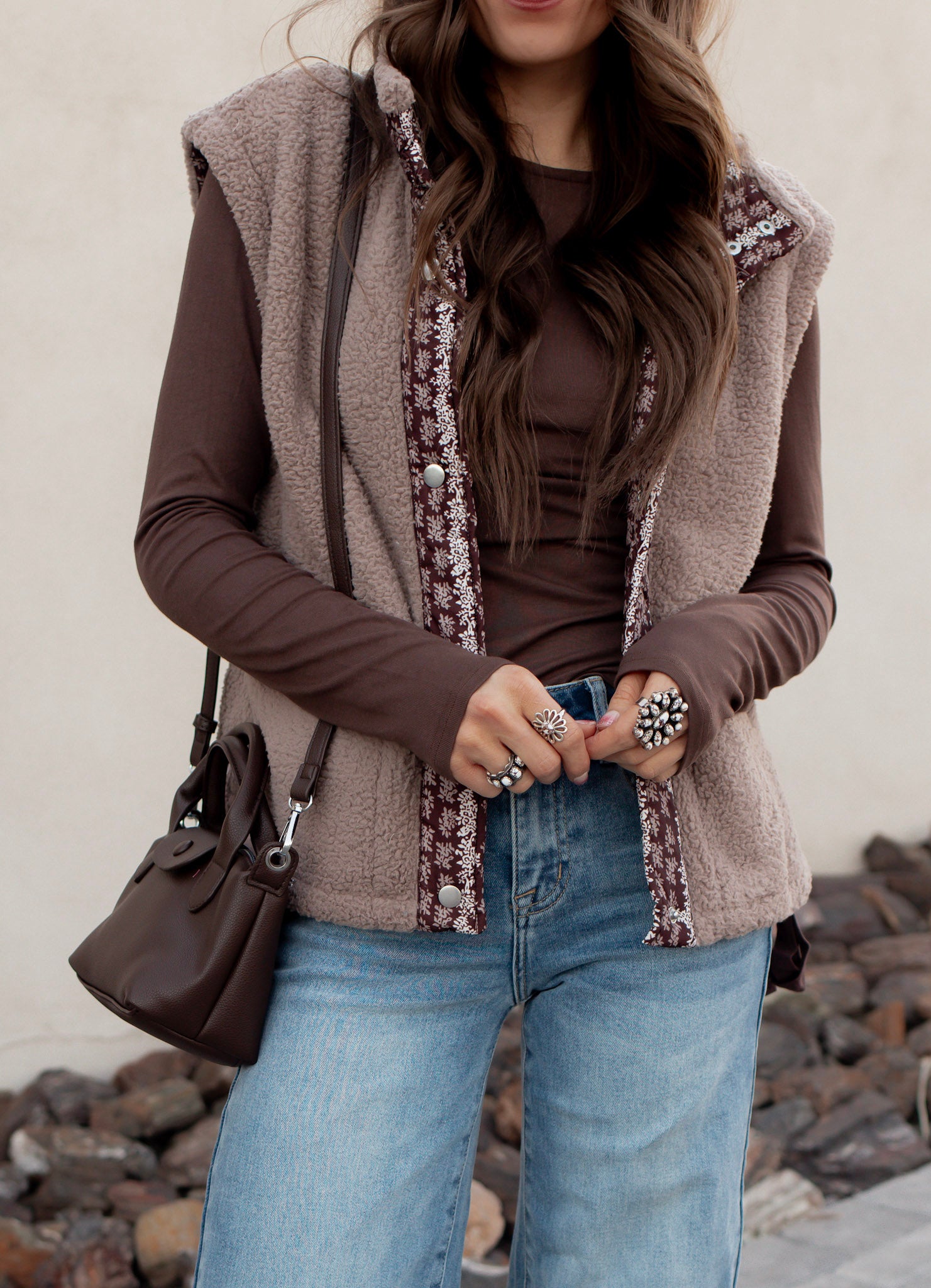 Sherpa Fleece Vest-Vests-Krush Kandy, Women&#39;s Online Fashion Boutique Located in Phoenix, Arizona (Scottsdale Area)