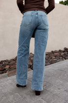 High Rise Wide Leg Denim Jeans-Jeans-Krush Kandy, Women's Online Fashion Boutique Located in Phoenix, Arizona (Scottsdale Area)