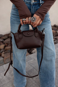 Smooth Texture Handle Satchel