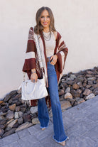 Sedona Sands Stripe Ruana Kimono-kimono-Krush Kandy, Women's Online Fashion Boutique Located in Phoenix, Arizona (Scottsdale Area)