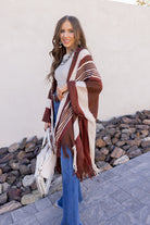 Sedona Sands Stripe Ruana Kimono-kimono-Krush Kandy, Women's Online Fashion Boutique Located in Phoenix, Arizona (Scottsdale Area)