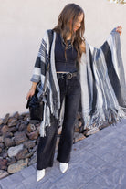 Sedona Sands Stripe Ruana Kimono-kimono-Krush Kandy, Women's Online Fashion Boutique Located in Phoenix, Arizona (Scottsdale Area)