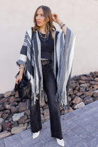 Sedona Sands Stripe Ruana Kimono-kimono-Krush Kandy, Women's Online Fashion Boutique Located in Phoenix, Arizona (Scottsdale Area)