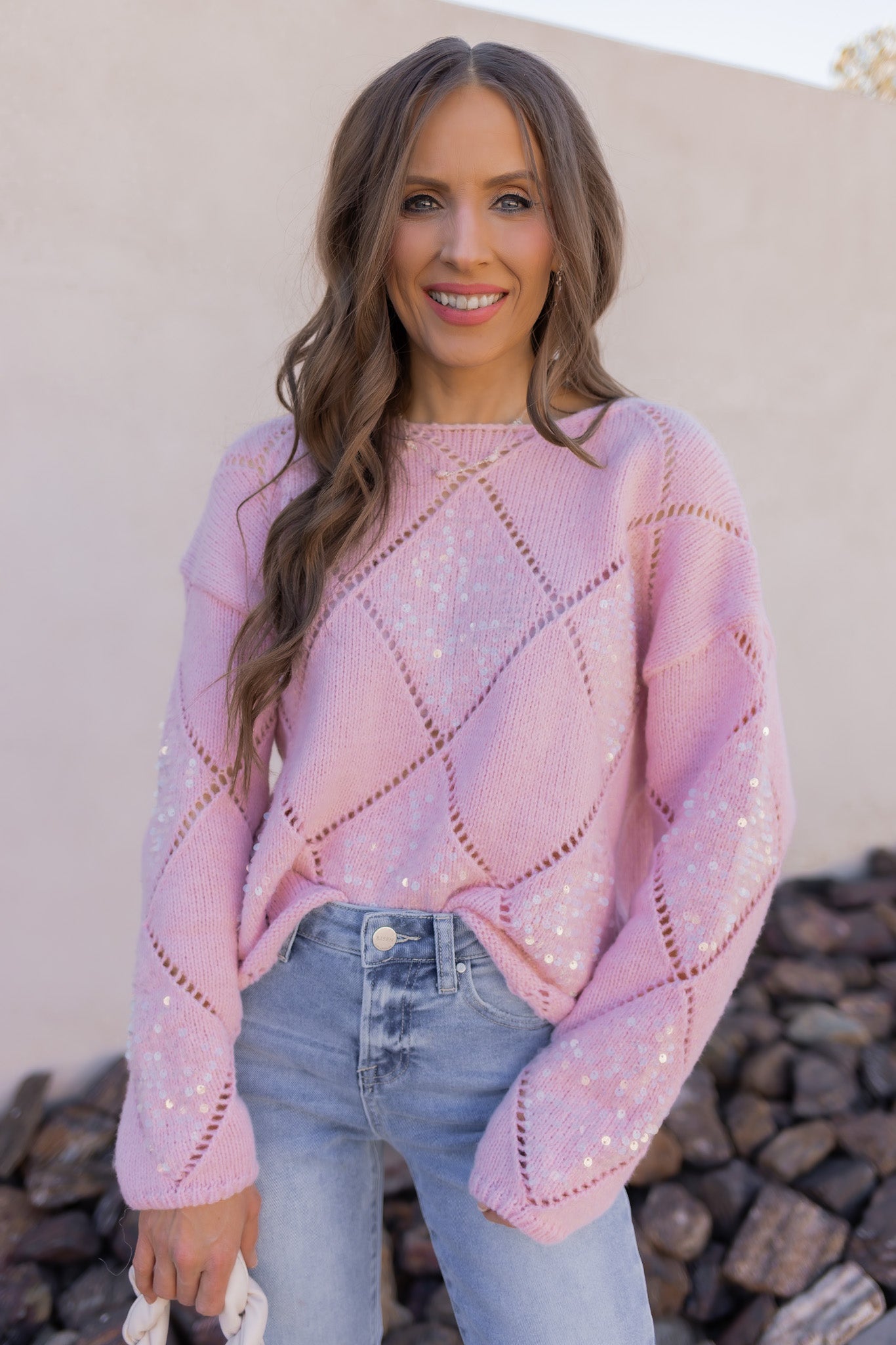 Candlelight Kiss Sequin Sweater-Sweaters-Krush Kandy, Women's Online Fashion Boutique Located in Phoenix, Arizona (Scottsdale Area)