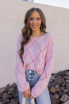 Candlelight Kiss Sequin Sweater-Sweaters-Krush Kandy, Women's Online Fashion Boutique Located in Phoenix, Arizona (Scottsdale Area)