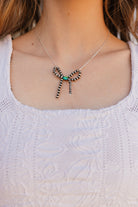 Desert Pearl Dahlia Bow Chain Necklaces-Necklaces-Krush Kandy, Women's Online Fashion Boutique Located in Phoenix, Arizona (Scottsdale Area)