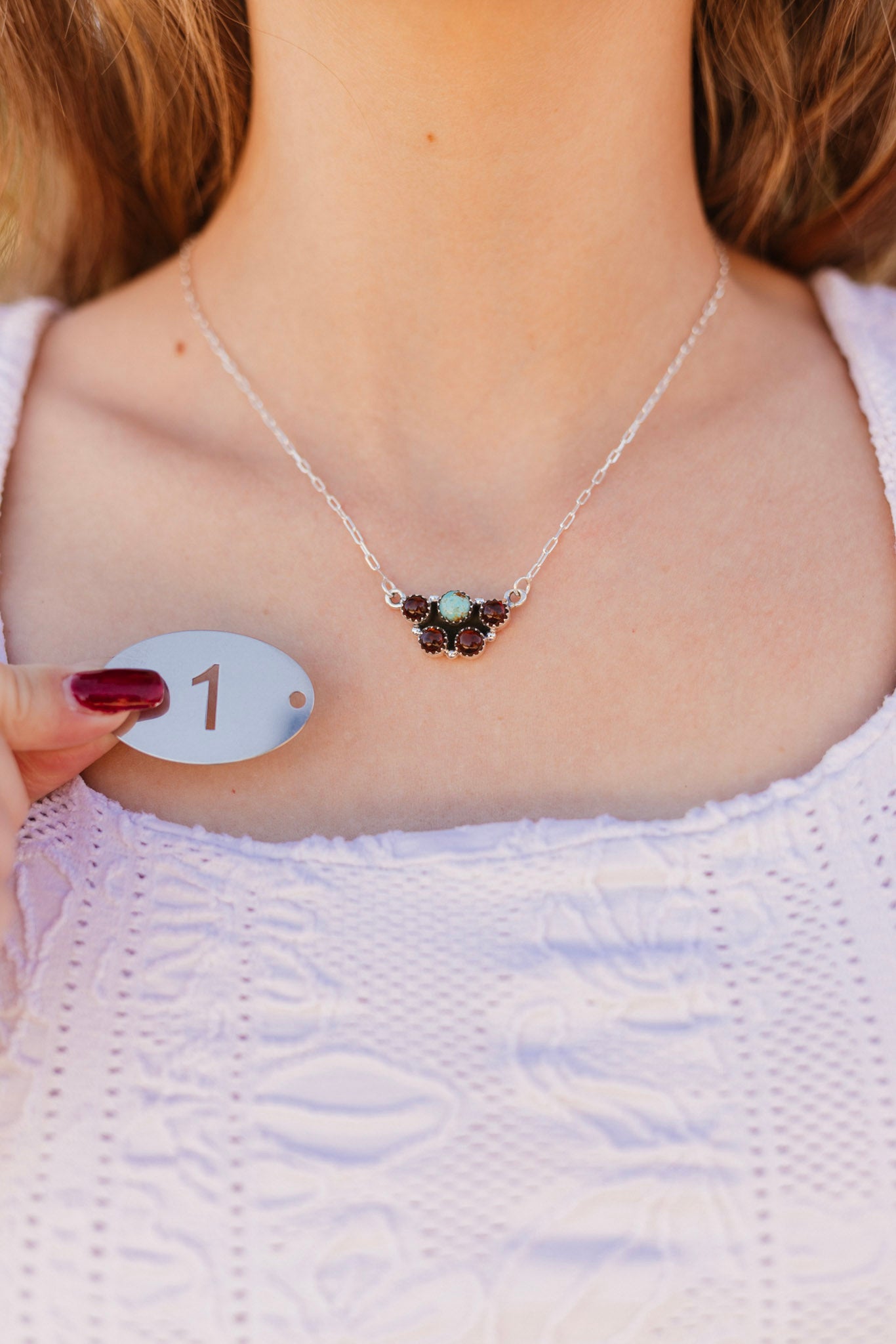 Amber & Turquoise Chain Necklaces-Necklaces-Krush Kandy, Women's Online Fashion Boutique Located in Phoenix, Arizona (Scottsdale Area)