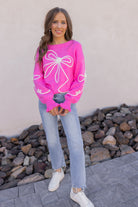 True Romance Bow Detail Sweater-Sweaters-Krush Kandy, Women's Online Fashion Boutique Located in Phoenix, Arizona (Scottsdale Area)