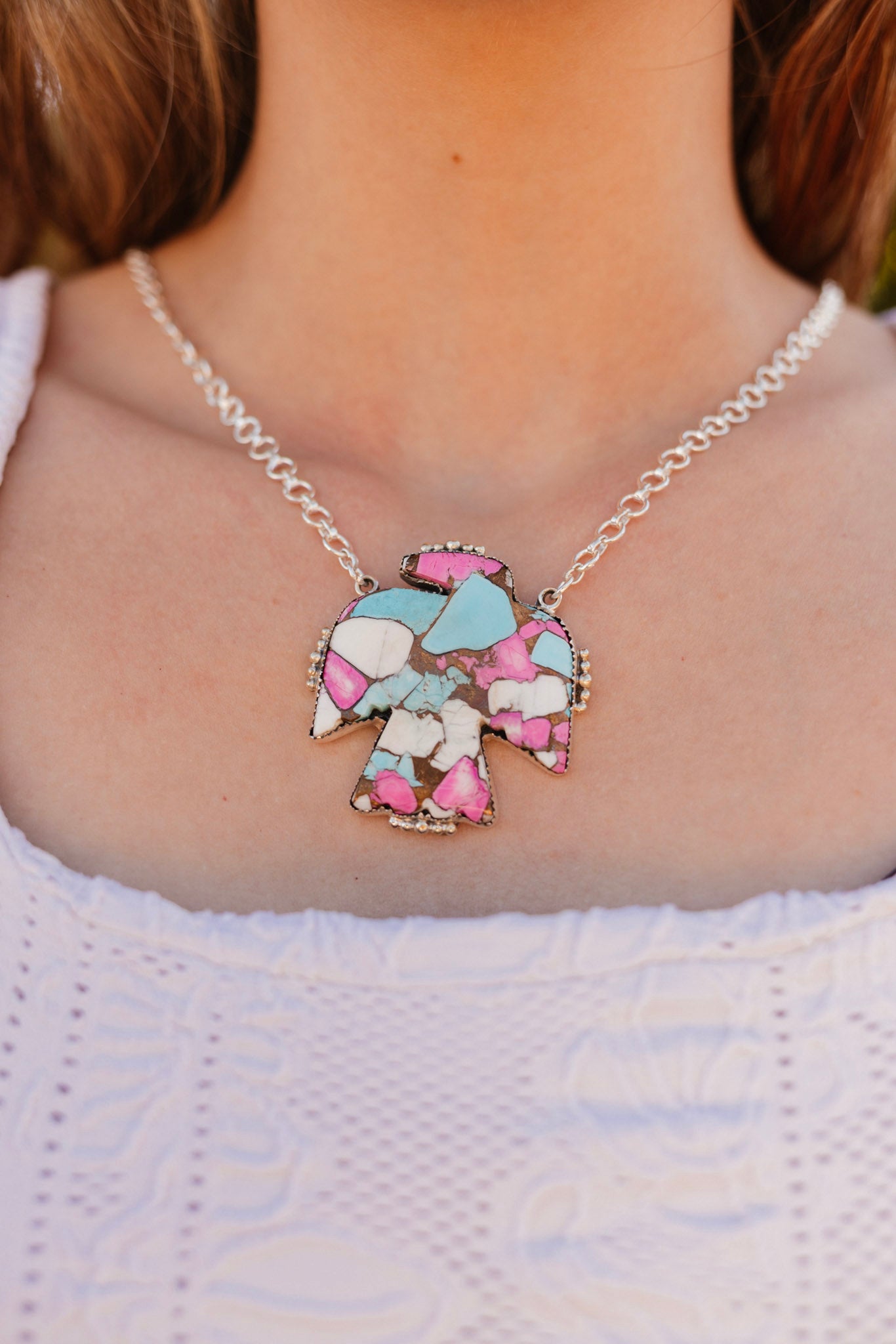 Free Spirit Thunderbird Slab Necklace-Necklaces-Krush Kandy, Women's Online Fashion Boutique Located in Phoenix, Arizona (Scottsdale Area)