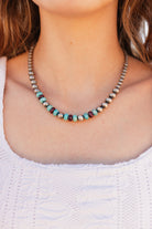 Turquoise & Purple Spiny Desert Pearl Necklace-Necklaces-Krush Kandy, Women's Online Fashion Boutique Located in Phoenix, Arizona (Scottsdale Area)