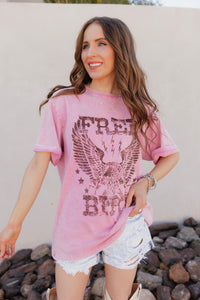 Free Bird Eagle Vintage Graphic Boyfriend Tee